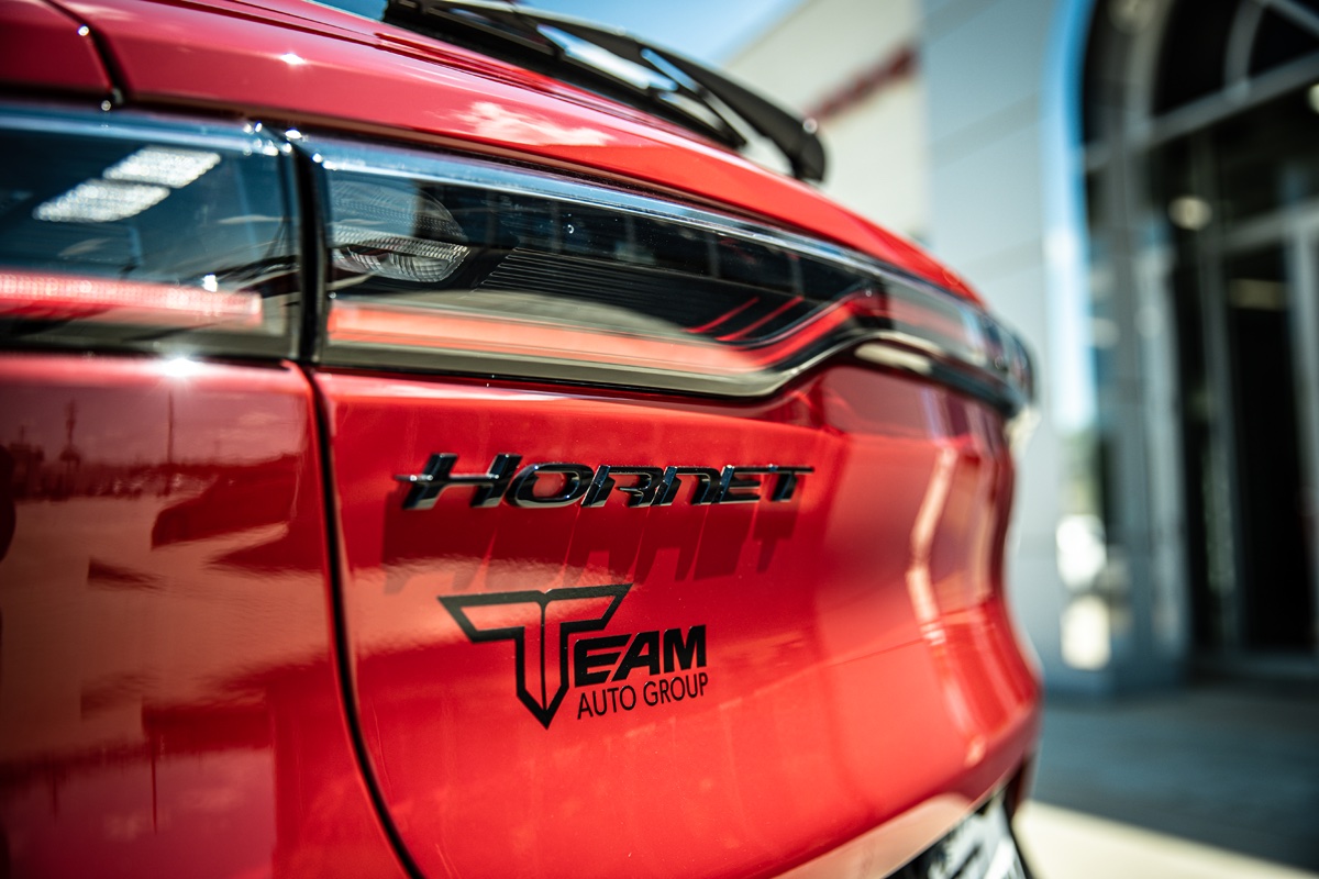 Hornet R/T with aggressive design accents and painted in Acapulco Gold